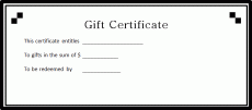 Community reinforcement with a gift certificate